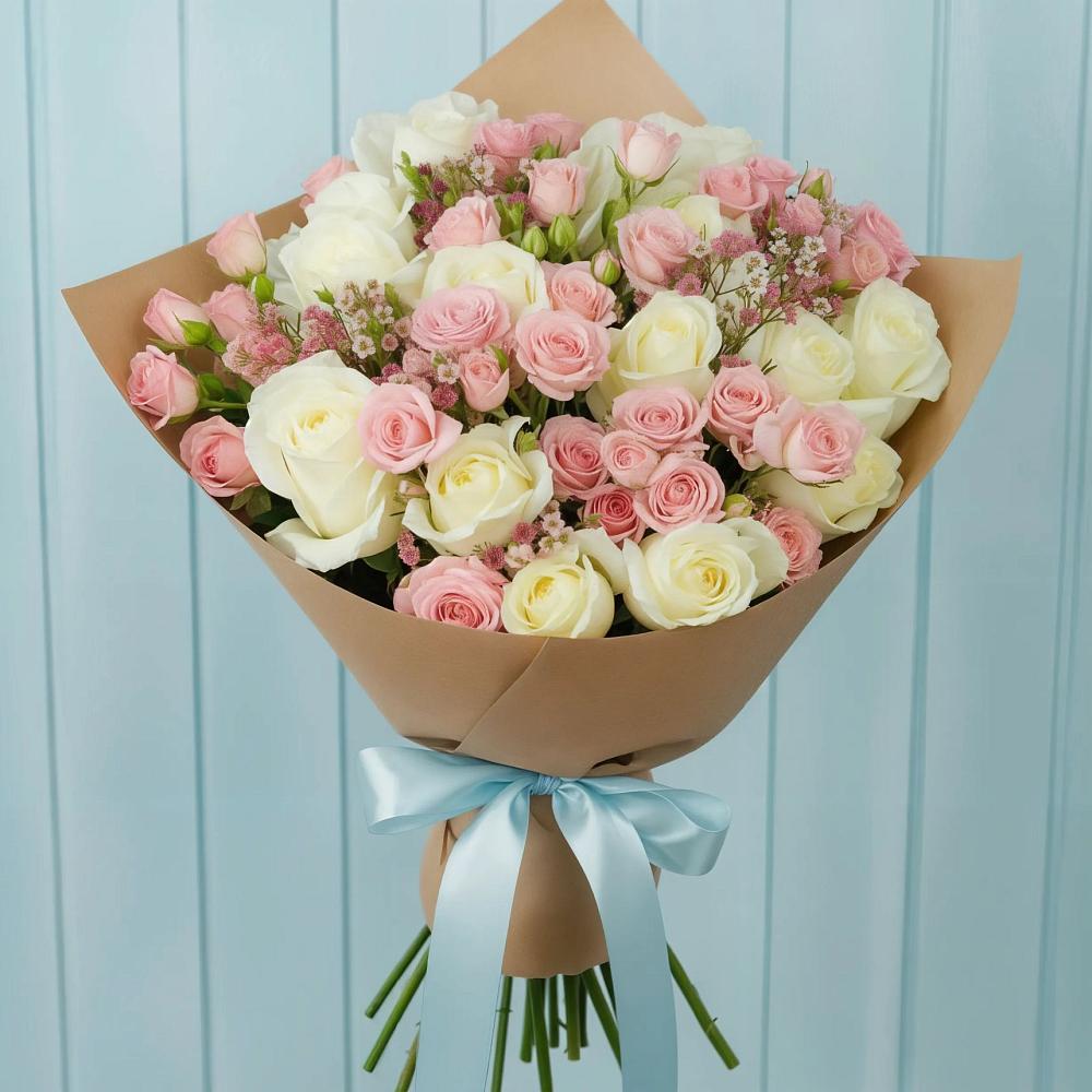 Букет цветов из: Розы в Сусанино