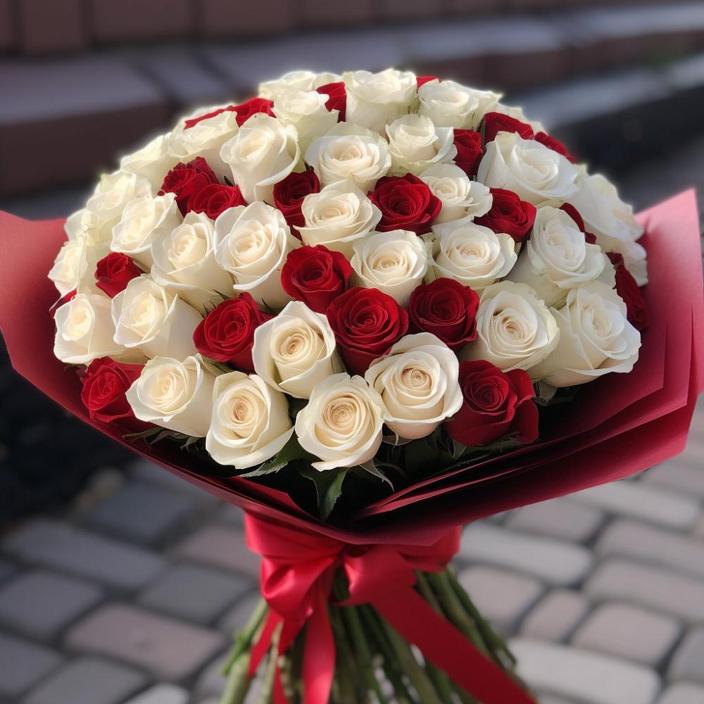 Премиум букет из: Розы в Сусанино