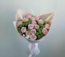 Букет цветов из:  Розы и Хризантемы в Сусанино